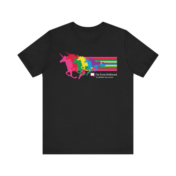 Black Unisex Jersey Short Sleeve Tee - I Love Unicorns, Too!