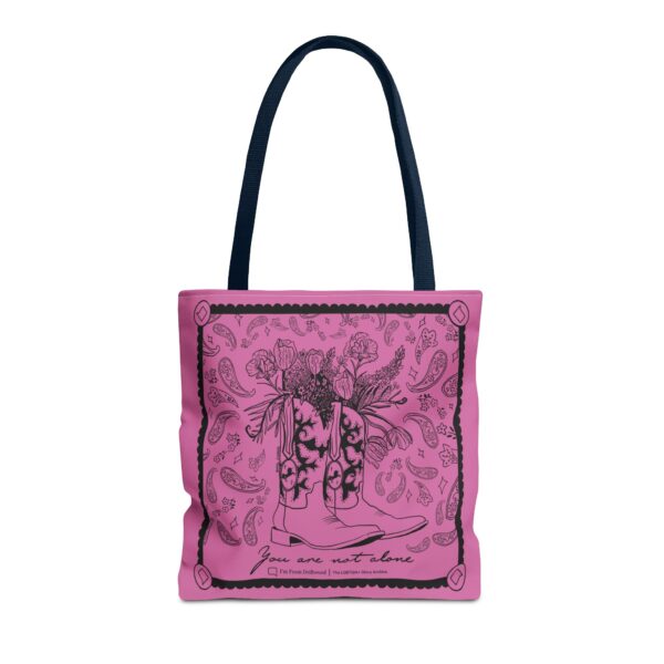 Pink Tote Bag (AOP) - You Are Not Alone - Image 53