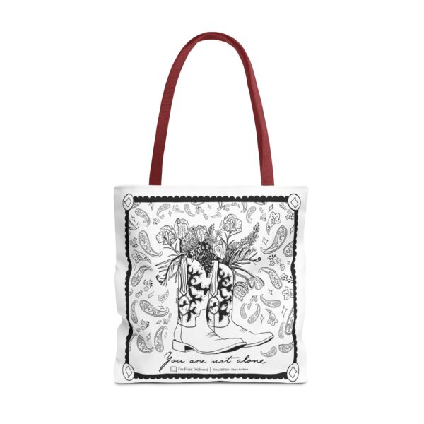 White Tote Bag (AOP) - You Are Not Alone - Image 21