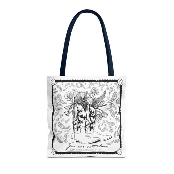 White Tote Bag (AOP) - You Are Not Alone - Image 53
