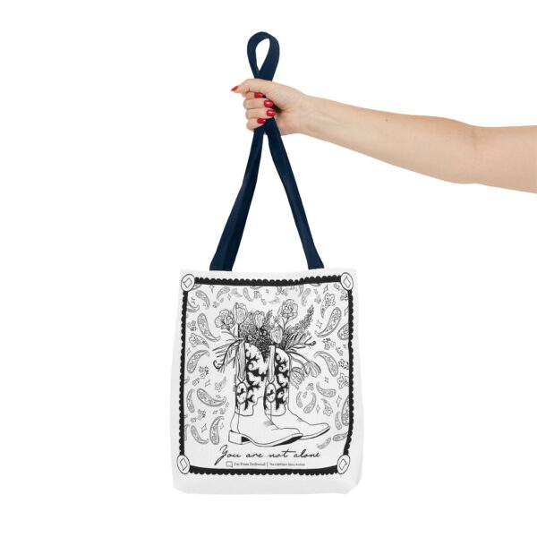 White Tote Bag (AOP) - You Are Not Alone - Image 52