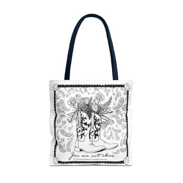 White Tote Bag (AOP) - You Are Not Alone - Image 57
