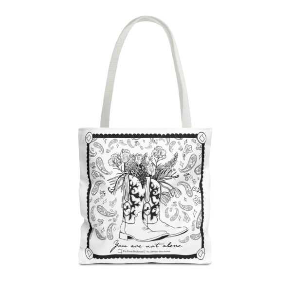 White Tote Bag (AOP) - You Are Not Alone - Image 29