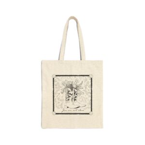 $25 Donation: Cotton Canvas Tote Bag - "You Are Not Alone" Bandana Design