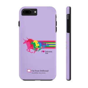 $25 Donation: Durable Phone Case - Unicorn Pride Design (Purple)