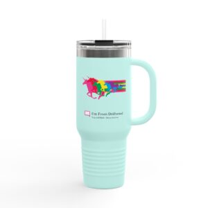 $65 Donation: Unicorn Pride Stainless Steel Insulated Travel Mug, 40oz