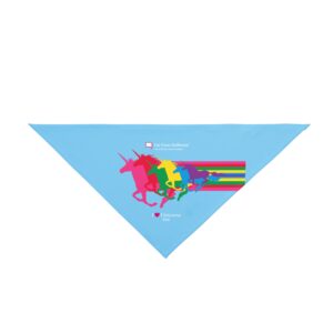 Colorful Unicorn Pet Bandana - Fun and Playful Accessory for Dogs and Cats
