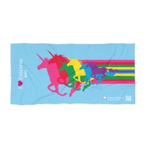 Colorful Unicorns Beach Towel - Perfect for Sparkling Summer Fun