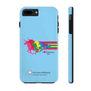 $25 Donation: Durable Phone Case – Unicorn Pride Design (Blue)